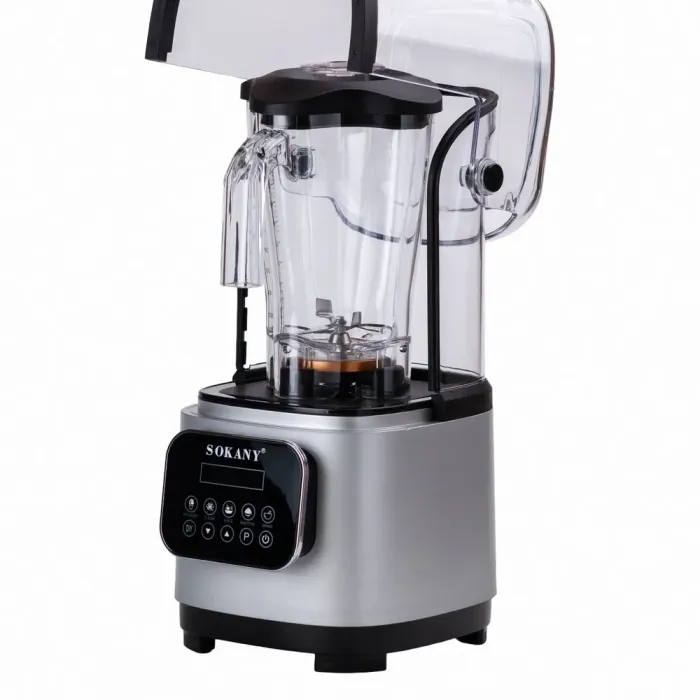 Бесшумный блендер Sokany с 2-литровой чашей для смузи и коктейлей, портативный 8000 Вт. (SK-03024) - изображение 5