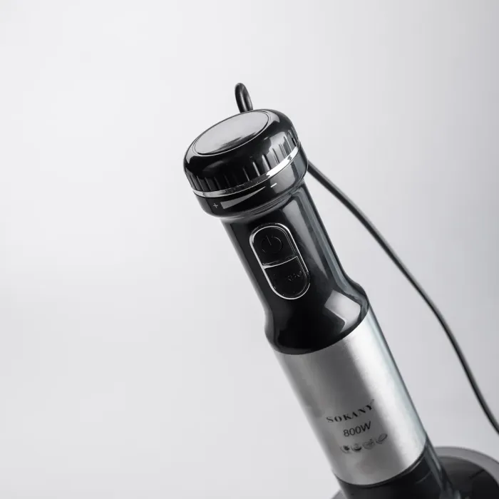 Блендер ручной погружной 800 Вт чаша и венчиком измельчитель (чоппер) Sokany (SK-768-4) - изображение 5
