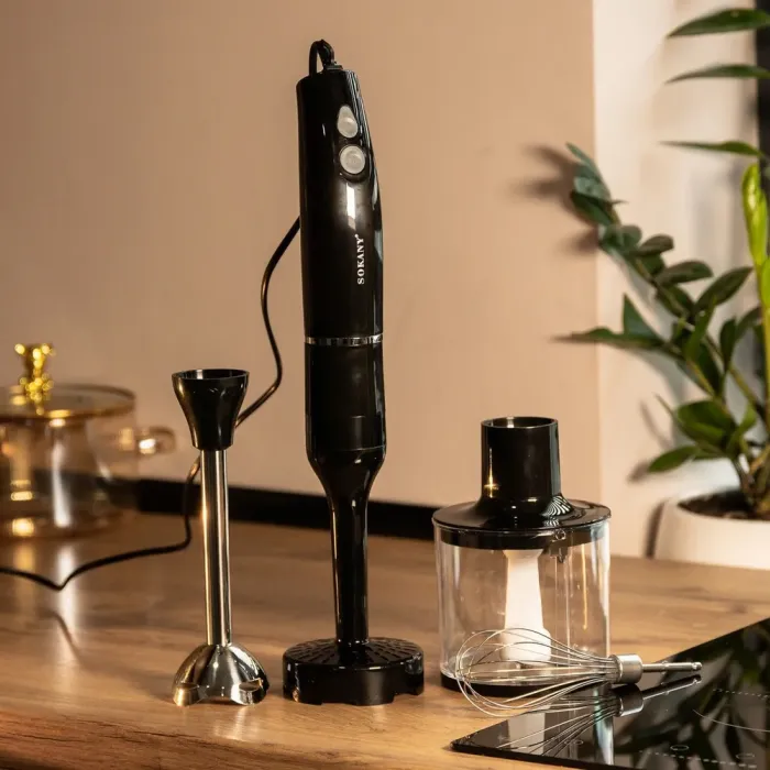 Блендер ручной погружной с насадками Sokany универсальный 4 в 1 полосе мейкер 800 Вт мощный (SK-DD-1812) - изображение 9