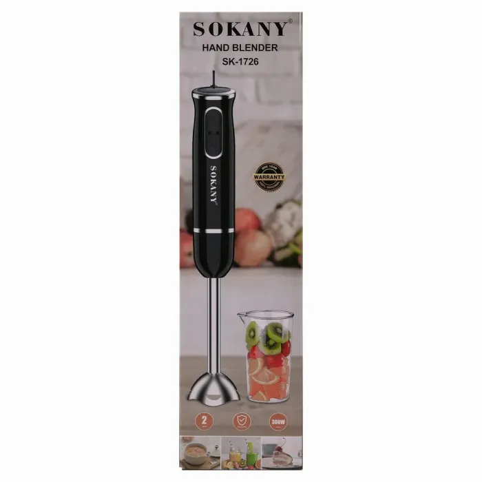 Ручной погружной блендер Sokany универсальный 300 Вт Smoothie Maker (SK-1726O) - изображение 7