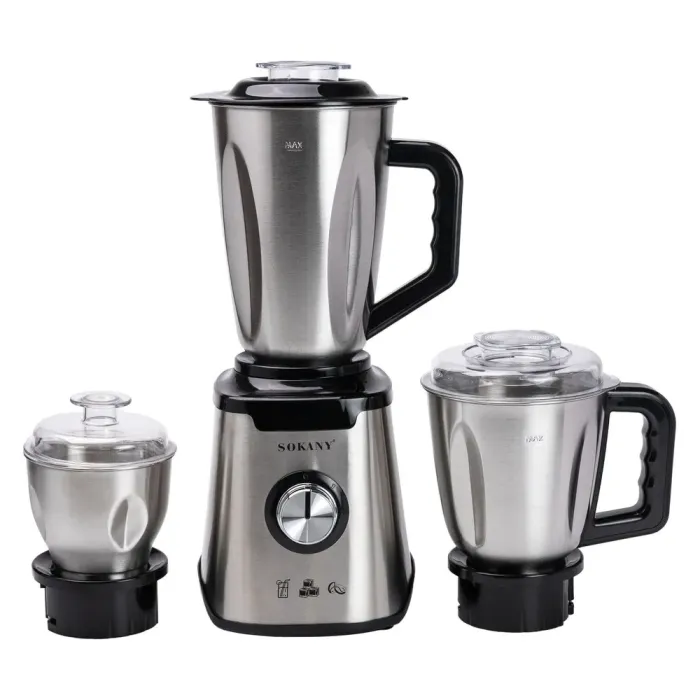 Блендер с чашей 1.5 литра для коктейлей и смузи портативный 2 режима скорости с кофемолкой 800 Вт Sokany (SK-187) - изображение 16