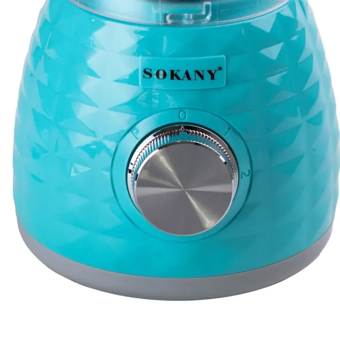 Блендер с чашей объемом 1,5 л и кофемолкой 500 Вт 2-скоростной Sokany (SK-03030) - изображение 8