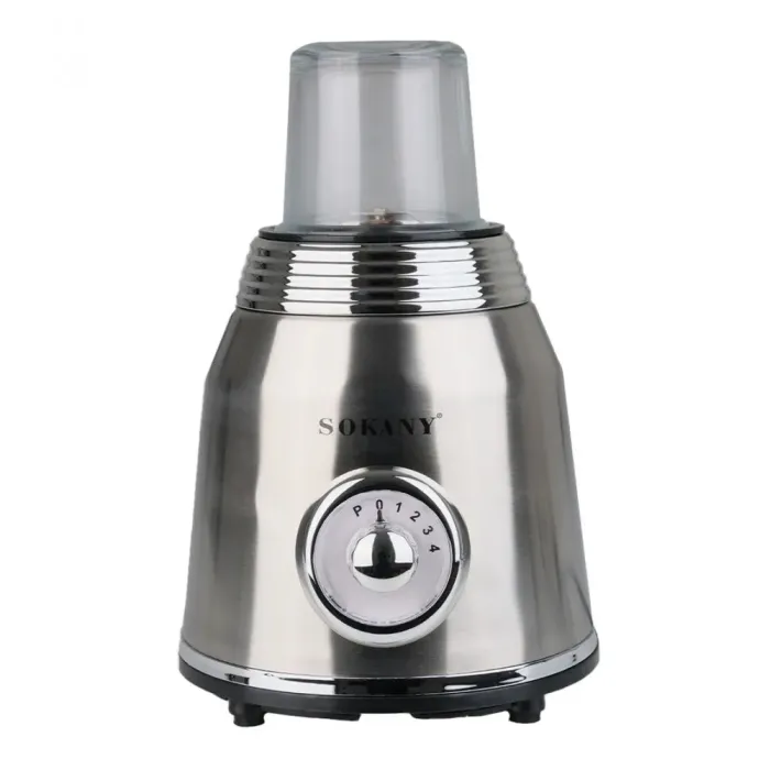 Блендер со стеклянной чашей 1.5 литра для коктейлей и смузи портативный 4 режима скорости 800 Вт Sokany (SK186SS) - изображение 3