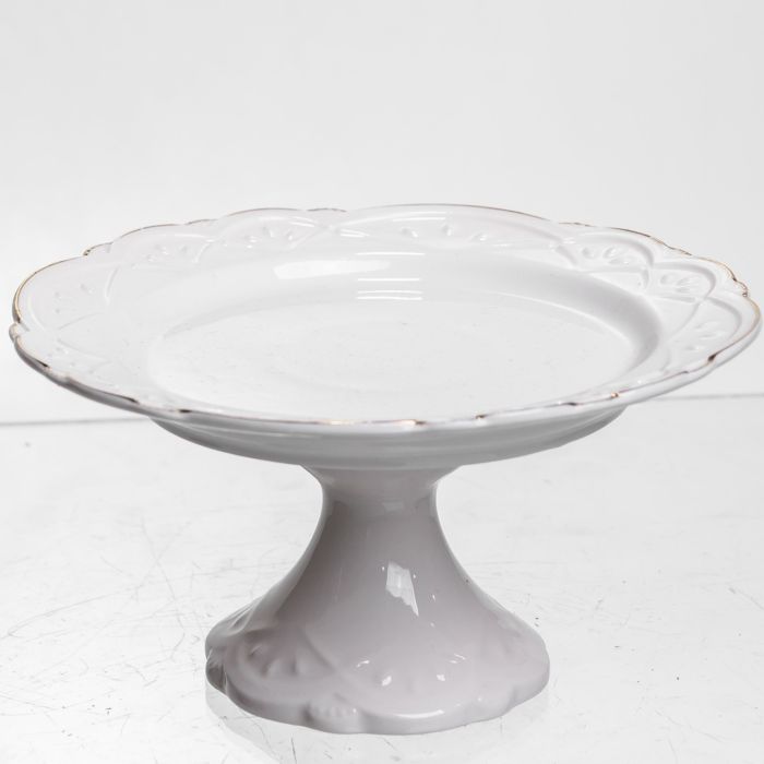 Блюдо на ніжці порцелянове Pearl 15 см Yiwu 120-YH-HG047 (120-YH-HG047) - изображение 1