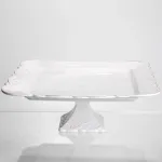 Блюдо на ніжці квадратне порцелянове Pearl 30,5*30,5 см Yiwu 120-YH-HG039 (120-YH-HG039)