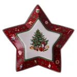 Блюдо сервірувальне новорічне Christmas 25.5 см для закусок Yiwu HP-SDHK-19 (HP-SDHK-19)