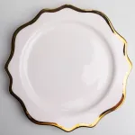 Блюдо сервірувальне порцелянове Antique White 30 см Yiwu HKPP-12 (HKPP-12)
