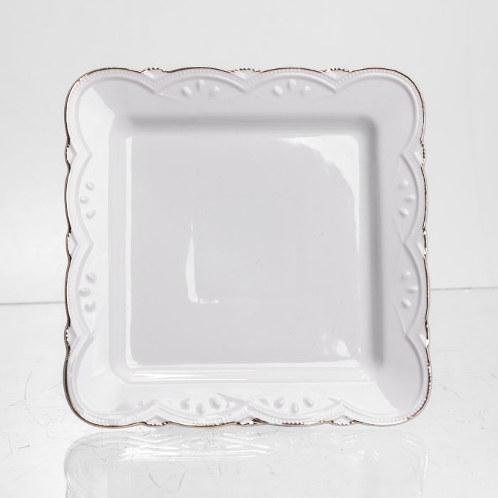 Блюдо сервірувальне порцелянове Pearl 15*15 см Yiwu 120-YH-HG046 (120-YH-HG046) - изображение 4