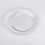 Тарілка десертна скляна Перлини 18,5 см (HP-YH-65)