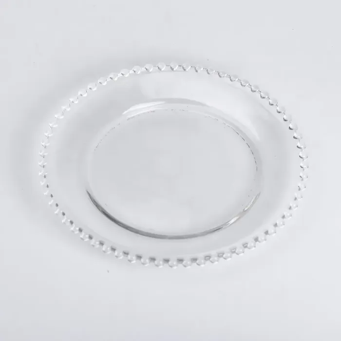 Тарелка десертная стеклянная Жемчужины 18,5 см (HP-YH-65) - изображение 1