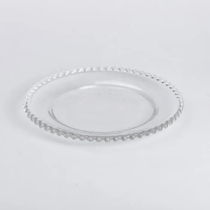 Тарелка десертная стеклянная Жемчужины 18,5 см (HP-YH-65) - изображение 2