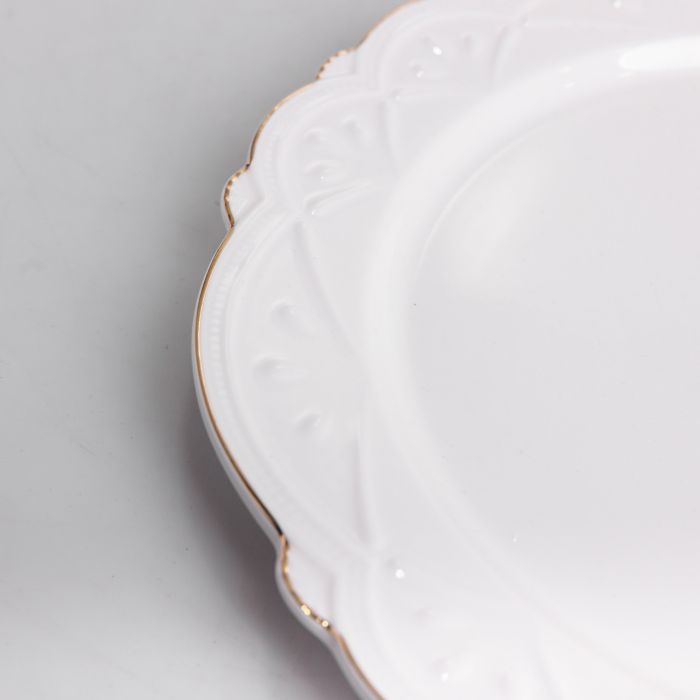 Блюдо сервірувальне кругле порцелянове Pearl 30,5 см Yiwu HP-HK-C18 (HP-HK-C18) - изображение 4