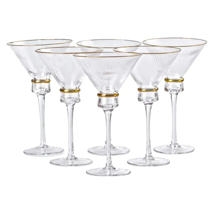 Набір із шести бокалів для мартіні об'ємом 300 мл (висока ніжка). (HP-16-6) - зображення 1