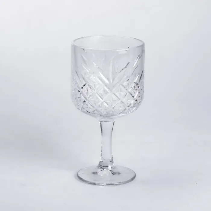 Бокалы для вина на высокой ножке набор 6 шт винный бокал стеклянный прозрачный 400 мл (HP-YH-44) - изображение 3