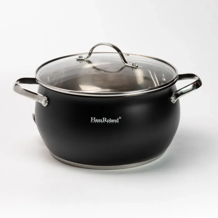 Большой набор кухонной посуды из нержавеющей стали кастрюли с толстым дном, сковорода, чайник, набор лопаток (HP33548) - изображение 2