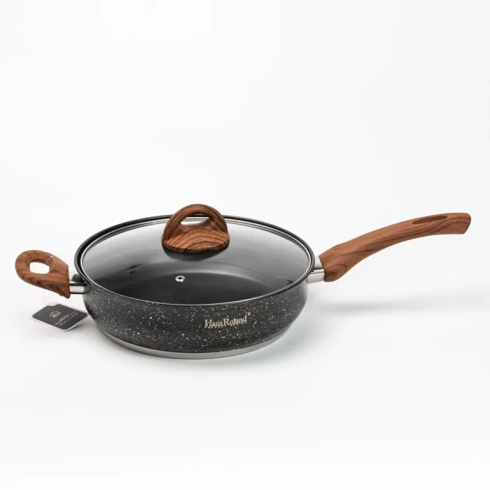 Большой набор кухонной посуды из нержавеющей стали кастрюли с толстым дном, сковорода, чайник, терка (HP33530B) - изображение 5