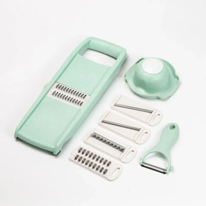 Большой набор кухонной посуды из нержавеющей стали кастрюли с толстым дном, сковорода, чайник, терка (HP33530B) - изображение 10