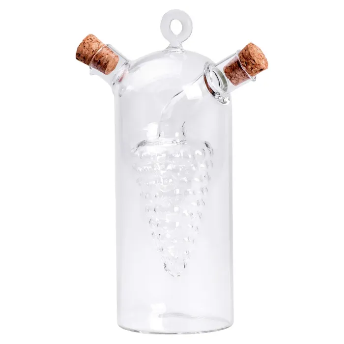 Пляшка для олії та оцту 2 в 1 подвійна пляшка для оливкової олії та оцту 380 мл скло HP-34-12 (HP-34-12) - зображення 1