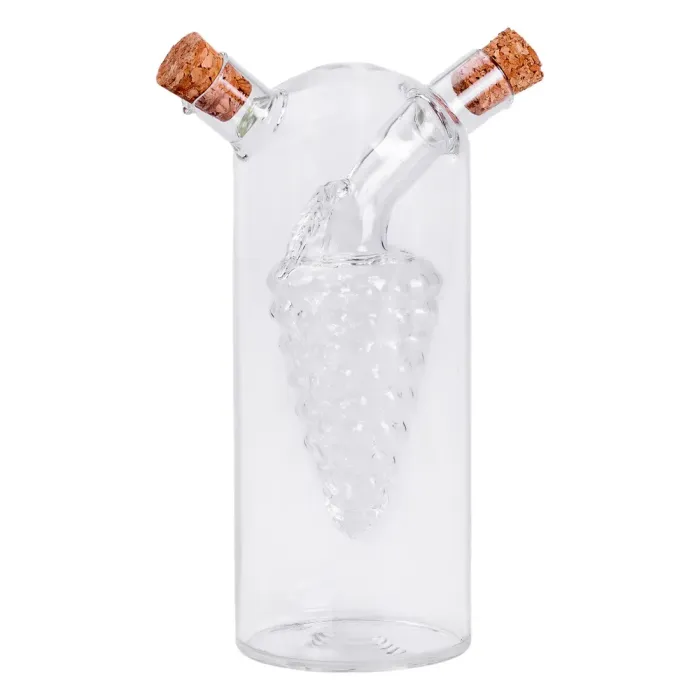 Пляшка для олії та оцту 2 в 1 скляна 380 мл для оливкової, соняшникової олії та оцту HP-34-14 (HP-34-14) - изображение 1