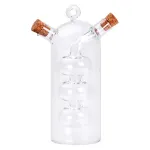 Пляшка для олії та оцту 2 в 1 скляна 400 мл для оливкової, соняшникової олії та оцту HP-34-15 (HP-34-15)