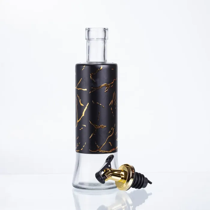 Пляшка для олії з дозатором 300 мл, чорний мармур HP-1344 (HP-1344) - зображення 3