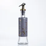 Пляшка для олії з дозатором 300 мл, сірий мармур HP-1345 (HP-1345)