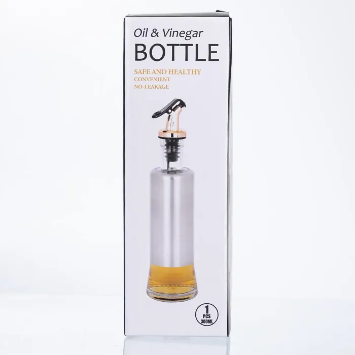 Пляшка для олії з дозатором 300 мл, сірий мармур HP-1345 (HP-1345) - зображення 2