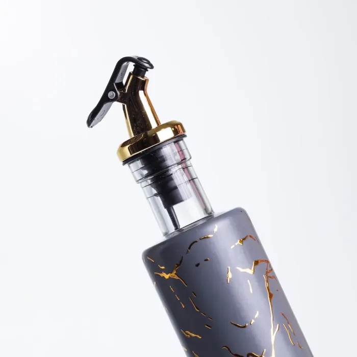 Пляшка для олії з дозатором 300 мл, сірий мармур HP-1345 (HP-1345) - зображення 4