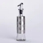 Пляшка для олії з дозатором 300 мл скляна пляшка для оливкової та соняшникової олії (HP-1361)