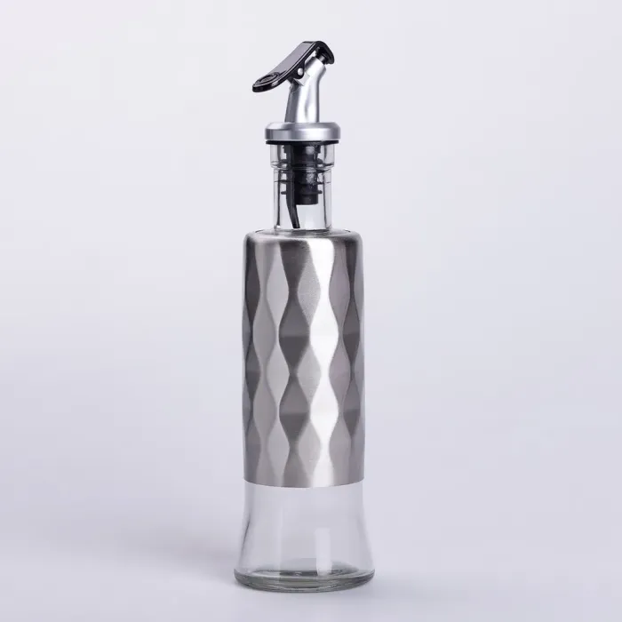 Пляшка для олії з дозатором 300 мл скляна пляшка для оливкової та соняшникової олії (HP-1361) - изображение 1