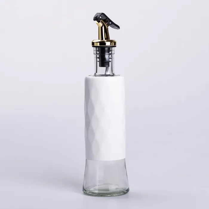 Пляшка для олії з дозатором 300 мл скляна пляшка для оливкової та соняшникової олії 24.5 см (HP-1363) - зображення 2