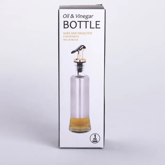 Пляшка для олії з дозатором 300 мл скляна пляшка для оливкової та соняшникової олії (HP-1361) - изображение 6