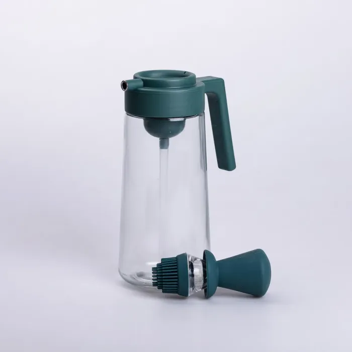 Пляшка для олії з дозатором 550 мл скляна пляшка для оливкової та соняшникової олії (HP-1351) - изображение 3