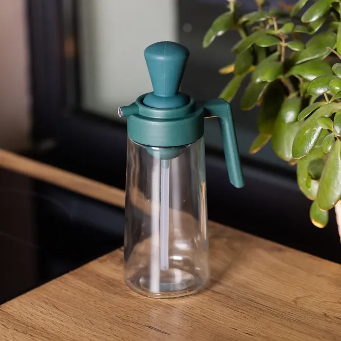 Пляшка для олії з дозатором 550 мл скляна пляшка для оливкової та соняшникової олії (HP-1351) - изображение 5