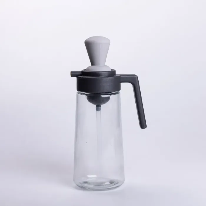 Пляшка для олії з дозатором 550 мл скляна пляшка для оливкової та соняшникової олії (HP-1350) - изображение 1