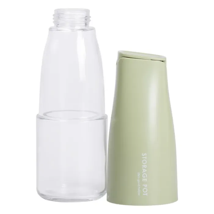 Пляшка для соняшникової олії з гравітаційною кришкою 500 мл пляшка для олії з дозатором Зелений HP-34-9GR (HP-34-9GR) - изображение 4