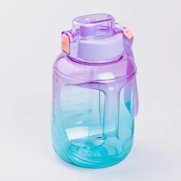 Бутылочка для воды 1.6 л спортивная с трубочкой с ремешком (HP-14-35) - изображение 2