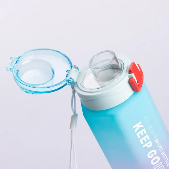 Пляшка для Пляшка для води 650 мл пляшечка з поїлкою для спорту та школи 23 см Keep GoingHP-14-47TU (HP-14-47TU) - изображение 3