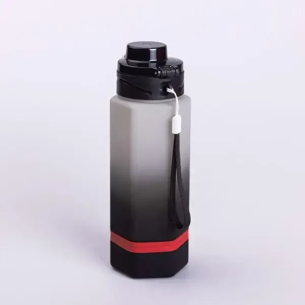 Пляшка для води 650 мл пляшечка з поїлкою для спорту та школи 23 см Keep Going Чорна (HP-14-47B) - изображение 2