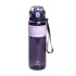 Пляшка для води Houo спортивна 1 літр із кришкою фліп, напувалкою та ремінцем фіолетова (HP-14-33V)