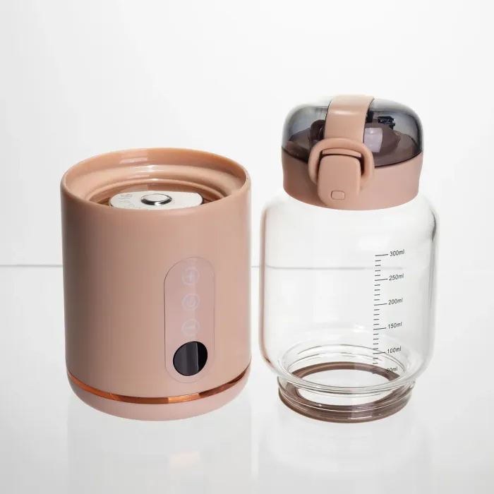 Пляшка з підігрівом для дитячого харчування та напоїв 300 мл з акумулятором підігрівач термос для дитячого харчування Рожевий HW01P (HW01P) - зображення 7
