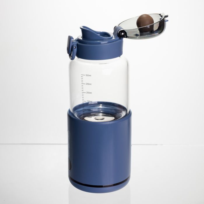 Пляшка з підігрівом для дитячого харчування та напоїв 300 мл з акумулятором підігрівач термос для дитячого харчування Синій HW01BL (HW01BL) - изображение 3
