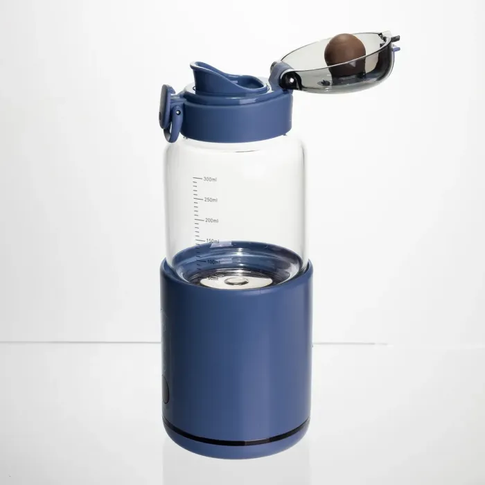 Пляшка з підігрівом для дитячого харчування та напоїв 300 мл з акумулятором підігрівач термос для дитячого харчування Синій HW01BL (HW01BL) - зображення 3