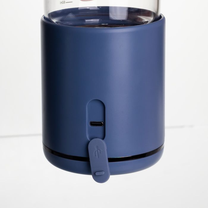 Пляшка з підігрівом для дитячого харчування та напоїв 300 мл з акумулятором підігрівач термос для дитячого харчування Синій HW01BL (HW01BL) - изображение 5