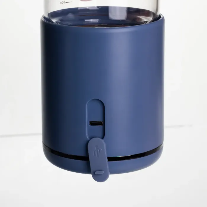 Пляшка з підігрівом для дитячого харчування та напоїв 300 мл з акумулятором підігрівач термос для дитячого харчування Синій HW01BL (HW01BL) - зображення 5