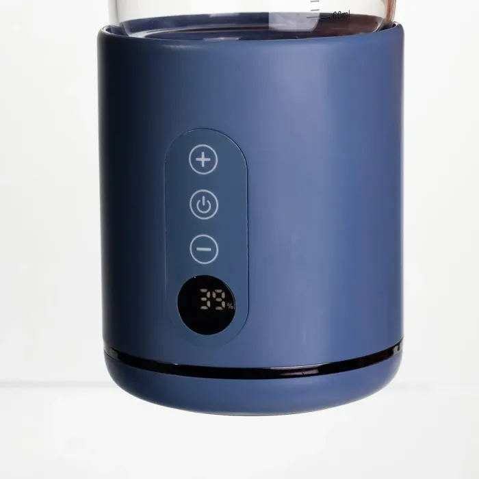 Пляшка з підігрівом для дитячого харчування та напоїв 300 мл з акумулятором підігрівач термос для дитячого харчування Синій HW01BL (HW01BL) - зображення 6