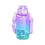 Бутылка Water bottle 1л фиолетовая с поилкой спорт школа многоразовая, емкость для воды питьевая посуда бутылочка (HP-14-31V)