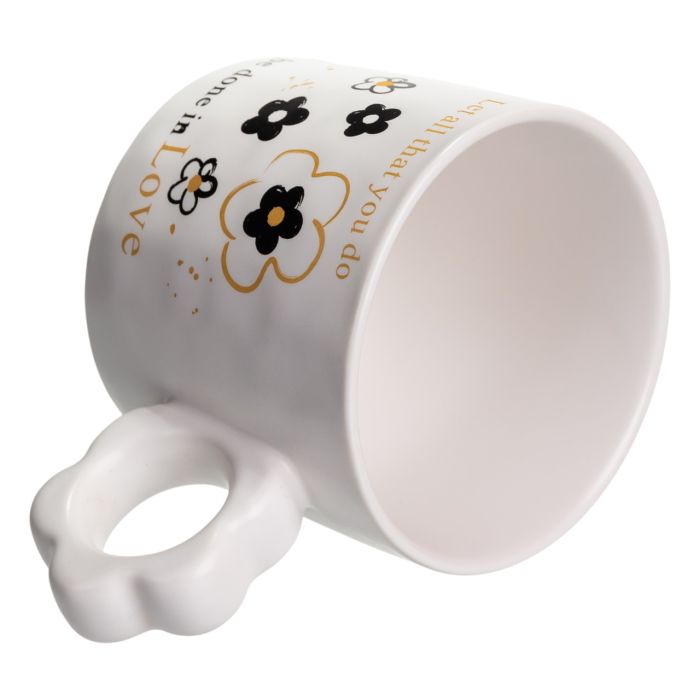 Чашка для чаю та кави порцелянова 420 (мл) гарна оригінальна кружка на подарунок FM-14A (FM-14A) - зображення 2