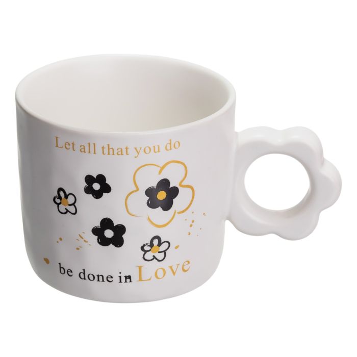 Чашка для чаю та кави порцелянова 420 (мл) гарна оригінальна кружка на подарунок FM-14A (FM-14A) - зображення 3