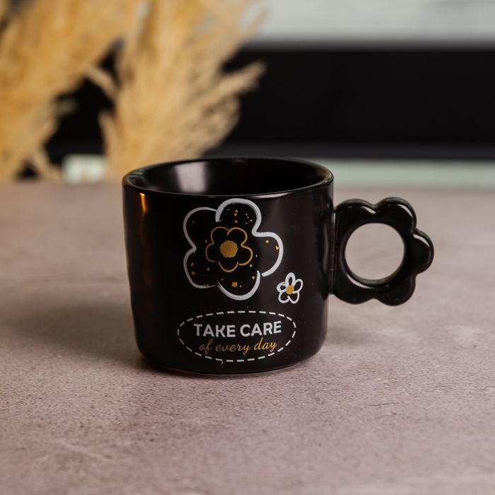 Чашка для чаю та кави порцелянова 420 (мл) гарна оригінальна кружка на подарунок FM-14C (FM-14C) - изображение 1